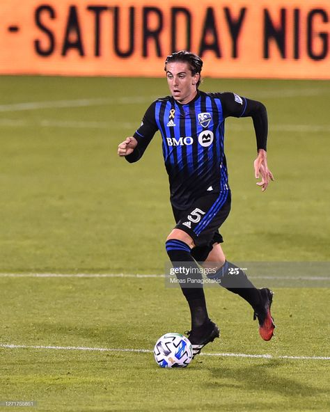 News Photo : Luis Binks of the Montreal Impact controls the... Montreal Impact, Toronto Fc, Canada Toronto, Montreal Canada, Montreal, Mls, Toronto, Sports Jersey, Soccer