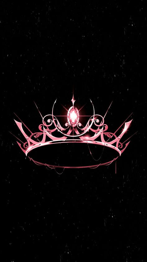 Blackpink Apple Watch Wallpaper, Blackpink Crown Logo, Blackpink Logo Wallpaper, Kpop Logo Wallpaper, Black And Pink Widgets, Songs Pic, Blackpink Design, Blackpink Background, Rosa Blackpink