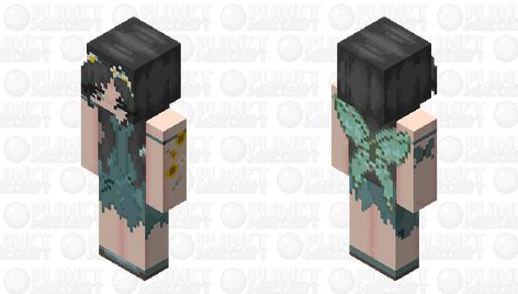 Download skin now! The Minecraft Skin, FAIRY♡, was posted by prettyface_gloriaa. Minecraft Skins Mushroom, Green Hair Minecraft Skin, Fairy Minecraft, Minecraft Fairy Skin, Minecraft Mermaid Skin, Minecraft Goddess Skin, Minecraft Skin Fairycore, Minecraft Skins Black, Skin Minecraft Download