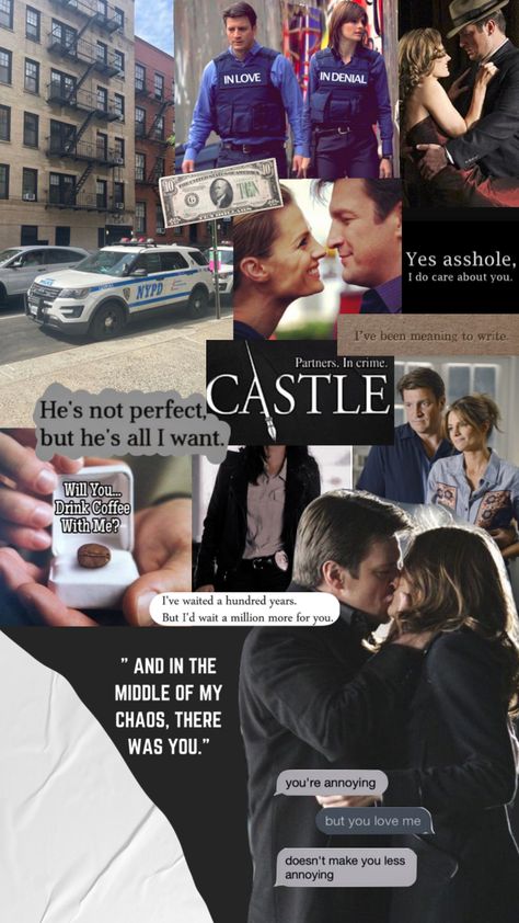 #castle #beckett #Caskett #couple Castle Show, Castle And Beckett, Castle Movie, Richard Castle, Castle Tv Shows, Castle Beckett, Castle Tv, Kate Beckett, Law And Order Svu