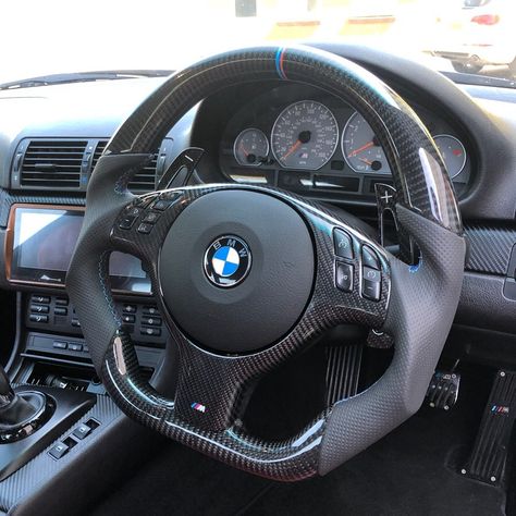 ᑕOᑎƬᖇOᒪ ᑕᑌᔕƬOᗰᔕ ᒪƬᗪ on Instagram: “Stunning BMW E46 m3 Custom Steering Wheel done and fitted for @shabba7867 🔥Thank you for visiting us today! The steering wheel looks…” Gs 1200 Bmw, Bmw Pictures, Custom Steering Wheel, Bmw E46 Sedan, Bmw Custom, Bmw 318, E46 Sedan, Bmw Touring, Bmw E46 M3