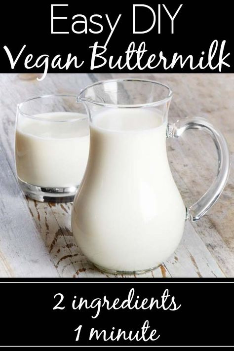 Reuse Egg Cartons, Vegan Buttermilk, Make Buttermilk, Buttermilk Substitute, How To Make Buttermilk, Vegan Substitutes, Buttermilk Recipes, Baking Substitutes, Egg Cartons