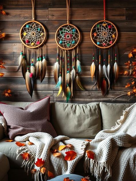 10 Upcycled Boho Fall Decor Ideas to Try - Dreamcatcher Diaries Vintage Ladder Decor, Nature Inspired Centerpieces, Boho Fall Decor, Fall Color Schemes, Pumpkin Planter, Vintage Ladder, Boho Dreamcatcher, Rustic Ladder, Diy Boho Decor