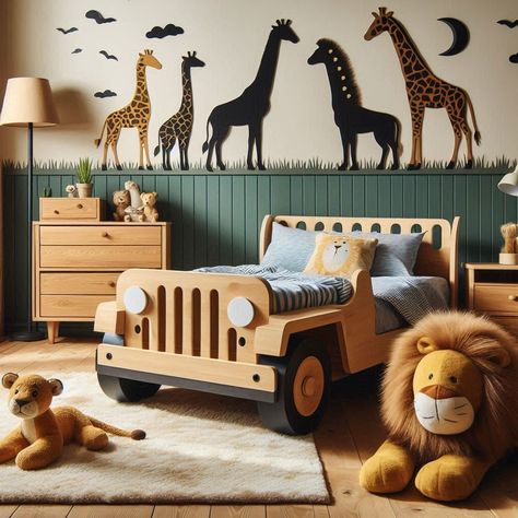 Boys Room Ideas Zoo Bedroom Kids, Safari Boys Bedroom, Boys Safari Room, Boy Bedroom Ideas Toddler, Safari Boys Room, Jungle Toddler Room, Kids Safari Room, Toddler Boy Room Decor Ideas, Kids Safari Bedroom