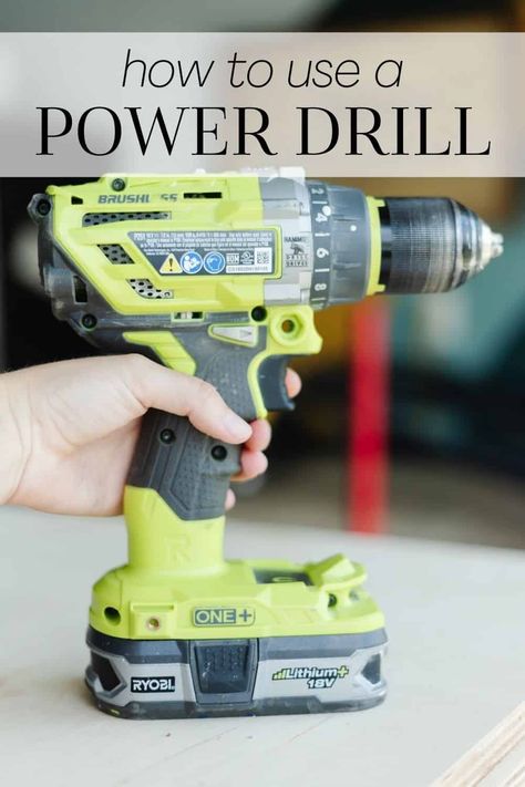 How To Drill A Screw Into Wood, How To Use A Drill For Beginners, How To Use A Drill, Diy Wood Wall Art, Handheld Power Drills, Woman House, Portable Electric Drill, Power Tool Storage Drills & Screwdrivers, Diy Wood Wall