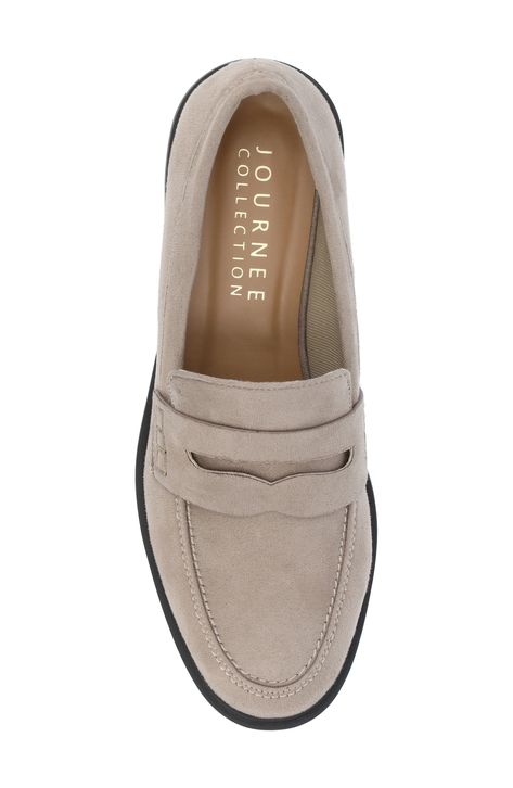 Shop Journee Collection Raichel Penny Loafer in Stone at Nordstrom Rack. Size 11. #NordstromRack #Shoes #Loafers Business Casual Shoes Women Comfortable, Winter Work Shoes Office Wear, Women’s Loafers, Work Shoes Women The Office, Business Casual Shoes Women, Comfortable Office Shoes, Winter Work Shoes, Comfortable Work Shoes, Timeless Shoes