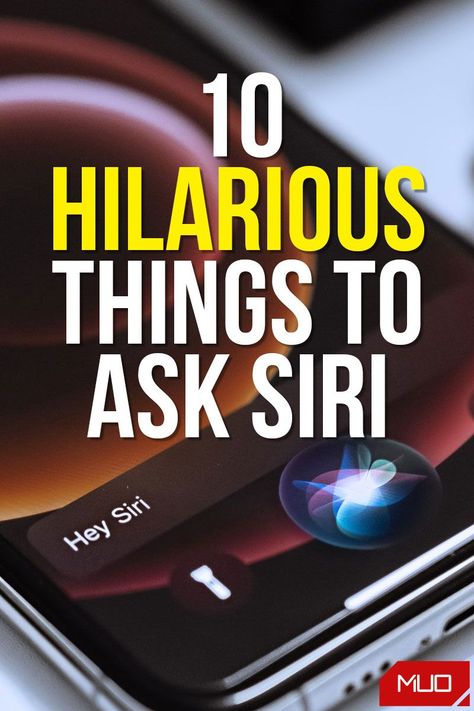 One thing you may not know about Siri is that she also has some sass. So get out your iPhone and try these funny questions to ask Siri. You might get a hearty laugh from her goofy answers. #SmartHome #DigitalAssistant #Apple #Siri #Fun #Funny Funny Things To Ask Siri Iphone, Funny Things To Say To Siri, Things To Never Ask Siri Scary, What To Ask Siri, Questions To Ask Siri, Funny Siri Questions, Weird Questions To Ask, Do Aliens Exist, Funny Questions To Ask