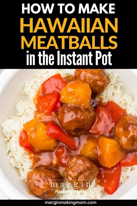 Meatball Dinner Ideas Instant Pot, Frozen Meatball Dinner Ideas Healthy, Instapot Frozen Meatballs, Frozen Meatballs And Rice, Hawiian Meatballs, Frozen Meatball Recipes Easy Dinners, Instant Pot Meatballs Frozen, Frozen Meatballs Instant Pot, Hawaiian Meatballs And Rice