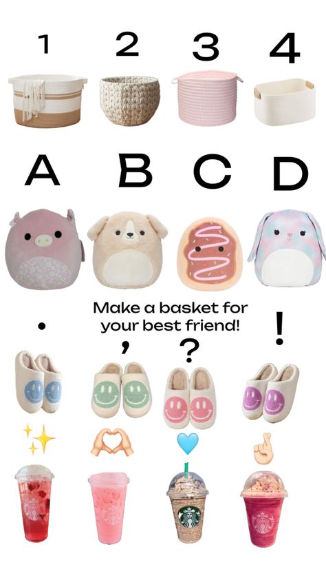 Make a basket!#likemyshuffle Bestie Basket Gift Ideas, Bestie Basket, Girly Products, Basket Gift Ideas, Make A Basket, Making A Gift Basket, Preppy Bedroom Decor, Dream Birthday, Random Products