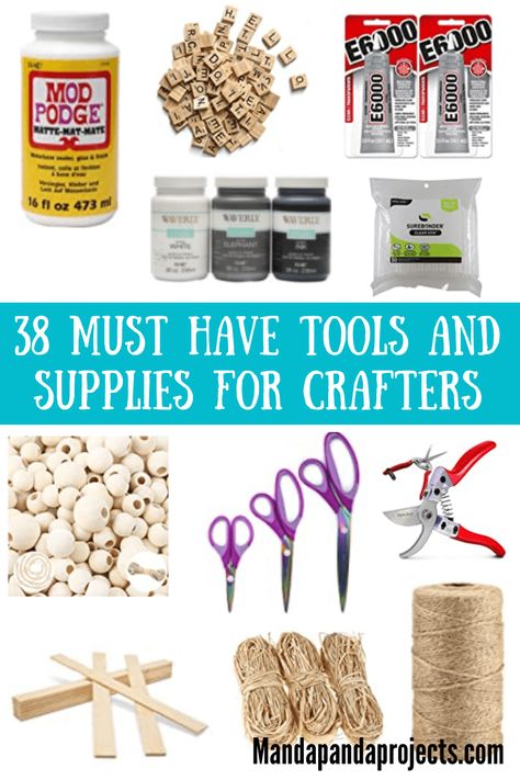 Must Have Tools and Supplies for Every Crafters Stash - Manda Panda Projects Crafting Tools Must Have, Busniss Ideas, Dye Clothespins, Free Craft Supplies, Art 101, Rit Dye, Diy Essentials, Craft Things, Sewing Room Organization