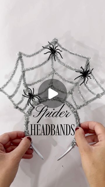 Kristen Racanati on Instagram: "Comment SPIDER for links to be sent to your messages 🕷️https://liketk.it/4Ta21  * forgot to say that I cut the spider rings before I glued them down to the pipe cleaners !  . . . #halloween #halloweenparty #halloweenpartyideas #halloweendiy #halloweencrafts #halloweencraftsforkids #halloweencraft #halloweencrafting #kidshalloweenparty #partytime #halloweenbirthday #spooky #spookyseason #spiders #crafts #diy #diymom #diycrafts #headbands #ltkhalloween" Diy Spider Headband, Halloween Headbands Diy, Spider Costume Diy, Diy Spider Costume, Diy Halloween Headbands, Pipe Cleaner Spider, Halloween Hats Diy, Spider Web Costume, Spider Rings