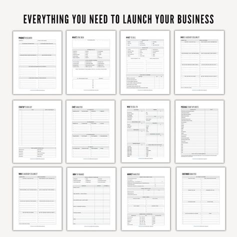 Business Planner How to Start a Business Plan Startup Small Business Planner Printable Business Workbook PDF Digital Planner Business Plan - Etsy Boutique Business Plan Example, Starting A Business Plan, Small Business Set Up, Business Packing List, Business Spreadsheets, Digital Planner Business, Google Hacks, Small Business Printables, Business Planners