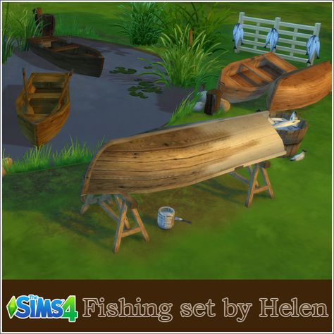 TS4 Fishing sethttp://helen-sims.blogspot.ru/2015/07/ts4-fishing-set.htmlTag #helen-sims if you use my cc, it will be a greatest pleasure to see your game screenshots. Sims Medieval, Sims 4 Blog, Sims 4 Challenges, Sims 4 Clutter, Free Sims, Sims 4 Update, Best Sims, Sims 4 Build, Sims 4 Game