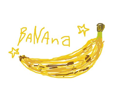 A BANANA Banana Profile Picture, Rae Core, Banana Aesthetic, Banana Wallpaper, Fruit Cartoon, Banana Art, Fraggle Rock, Banana Peel, Yellow Wall