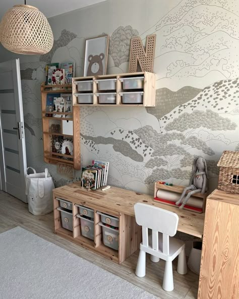 Best Montessori IKEA Finds You ACTUALLY Need At Home (2024) — Montessori Theory Montessori Play Shelf, Ikea Montessori Playroom, Ikea Playrooms, Dining Room Playroom Combo, Ikea Toddler Room, Camera Montessori, Todler Room, Ikea Boys Bedroom, Ikea Kids Playroom