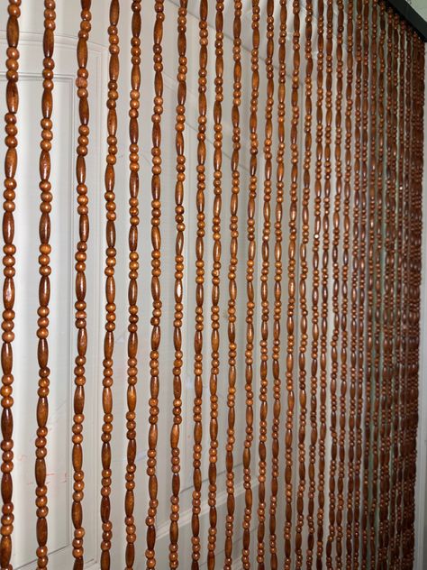 Bead Curtain Doorway, Curtains Doorway, Wood Bead Curtain, Wooden Bead Curtain, Beaded Curtains Doorway, Beaded Door, Bead Curtain, Door Beads, Closet Curtains