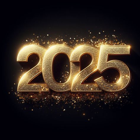 2025 Gold Design, 2025 Logo, Happy New Year Logo, 2025 Sticker, Sticker Images, New Year Flyer, Photoshop Presets Free, Umrah Mubarak, New Year Post