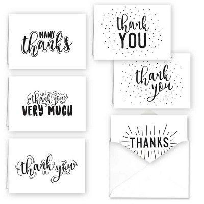 36ct Typography Thank You Assortment Card Set Thank You Page Design For Project, Calligraphy Cards, Hand Lettering Cards, Business Card Designs, Thank You Card Design, Teacher Signs, Hand Lettering Fonts, Hand Lettering Alphabet, Creative Lettering