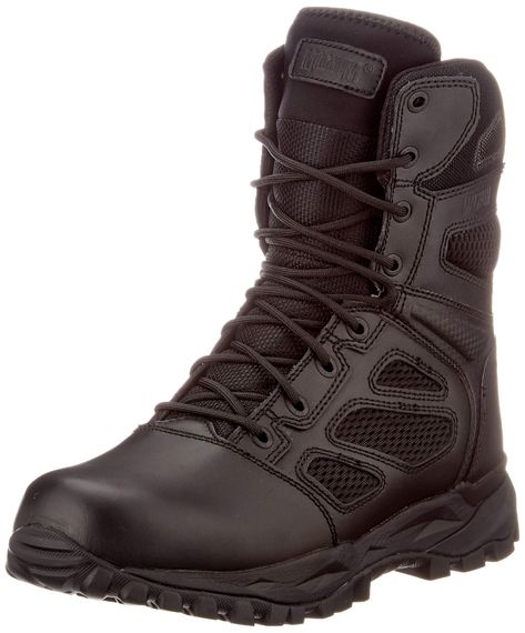 Magnum Men's Elite Spider X 8.0 SZ Boots Black Magnum Boots, Sand Shoes, Star Ship, 3d Fabric, Side Zip Boots, Hunting Boots, Online Gaming, Tactical Boots, Boots Black