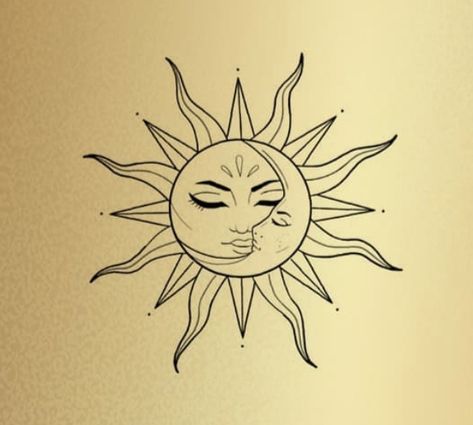 Sun And Moon Face, Trident Tattoo, Luna Tattoo, Pisces Tattoo Designs, Shoulder Cap Tattoo, Earthy Tattoos, Moon Sun Tattoo, American Traditional Tattoo Ideas, Traditional Tattoo Ideas