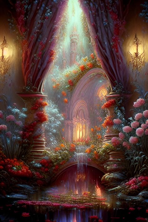 Roz Barnett, Plant People, Mystical Places, Fantasy Design, Magical Art, Fantasy Novel, Dream Art, Cozy Room, Flower Pins