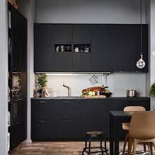 Black Ikea Kitchen, Modern Ikea Kitchens, Black Modern Kitchen, The Right Move, Kitchen Planner, Sustainable Kitchen, Kitchen Installation, Buy A Home, Buying A Home