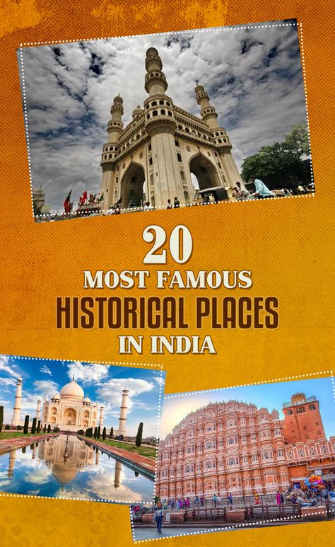 Delve deep into the most famous historical places in India - from the north as well as the south of the country, and unveil the mysteries of the ancient India Historical Places In India, Historical Places, Ancient India, Historical Place, Places Around The World, The South, Taj Mahal, You Think, Around The Worlds