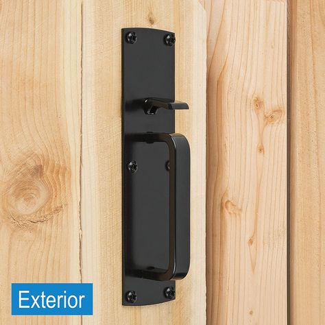 Black Gate, Backyard Gates, Outdoor Gate, Black Thumb, Gate Handles, Gate Locks, Wood Gate, Gate Latch, Electric Gate Opener