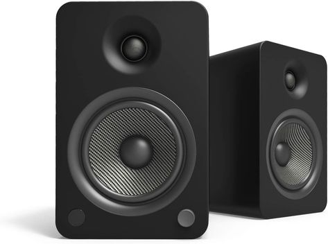 Black Bookshelf, Desktop Speakers, Speakers For Sale, Desktop Setup, Class D Amplifier, Studio Monitors, Bookshelf Speakers, Speaker Wire, Speaker Stands