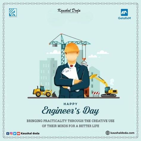 Humble tributes to the legendary engineer, Bharat Ratna, Sh. M. Visvesvaraya on his birth anniversary. Greetings to all the engineers on #EngineersDay. Engineering community has been contributing immensely in nation building with their ingenuity, leading to development & growth. Happy Engineers Day Creative, Engineers Day India, Happy Engineer's Day, Birthday Wishes For Mom, Happy Ram Navami, Engineers Day, Badminton Sport, Happy September, Day Pictures