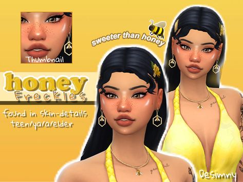 Honey Skin, The Sims 4 Skin, Makeup Cc, Sims Packs, Sims 4 Download, Skin Details, Oopsy Daisy, Sims 4 Cc Skin, Hairstyle Tutorials