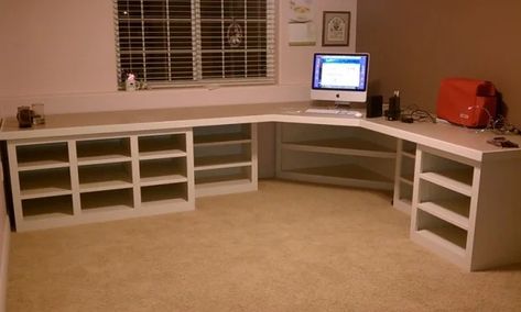 Craft Room / Sewing Room Furniture | Woodworking Talk Crafting Studio, Craft Room Desk, Sewing Room Furniture, Machine Storage, Target Furniture, Sewing Room Storage, Craft Room Furniture, Work Studio, Sewing Room Design