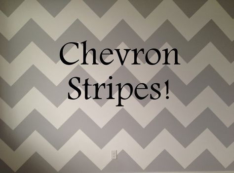 After spending far too much time on Pinterest I became obsessed with painting a wall of Chevron stripes in Baby Boy's room. But whenever... Bedroom Kids Boys, Paint Chevron Stripes, Chevron Wall, Grey Decor, Diy Home Decor Bedroom, Bedroom Kids, Chevron Stripe, Baby Boy Rooms, Accent Walls