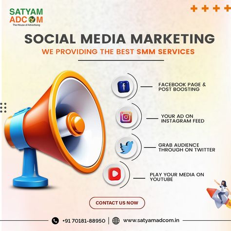 Elevate your brand’s presence with our expert social media marketing. Engage, connect, and grow! 📈✨ Call On☎️ - 7018188950 Visit On📍-https://satyamadcom.in Or DM💌 for more information . . . . . . . . . . #satyamadcom #socialmediamarketingagency #SocialMediaStrategy #digitalmarketing #marketingagency #businessownerlife #BusinessGrowth2024 Social Media Marketing Facebook, Linkedin Marketing, Happy Clients, Social Media Marketing Agency, Twitter Marketing, Youtube Marketing, Seo Social Media, Poster Ideas, Ecommerce Solutions