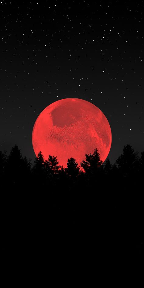 Wallpaper Backgrounds Dark Moon, Red Moon Wallpaper, Live Moon Wallpaper Iphone, Red Moon Iphone Wallpaper, Neon Moon Wallpaper, Oneplus Wallpapers, Amoled Wallpapers, Artistic Wallpaper, Wallpaper Earth