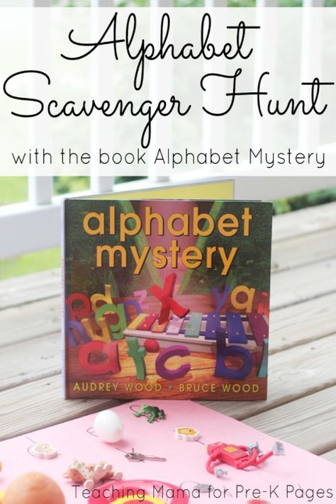 Alphabet Scavenger Hunt for preschool Alphabet Scavenger Hunt, Alphabet Party, Prek Literacy, Alphabet Kindergarten, Fairy Tale Theme, Goldilocks And The Three Bears, Abc Activities, Learn The Alphabet, The Three Bears