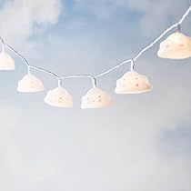 Cloud Bedroom, Lantern With Fairy Lights, Rainbow Bedroom, String Lights In The Bedroom, White String Lights, Fairy Lights Bedroom, Battery String Lights, Cloud Lights, Indoor String Lights