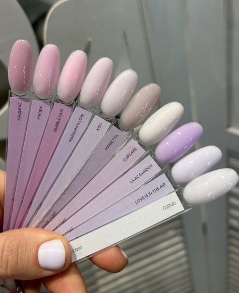 Nail Colors Palette, Nail Color Meaning, Nail Pallet, Nails Gel Nails, Hello Nails, Gel Nails Diy, Simple Gel Nails, Casual Nails, Blush Nails