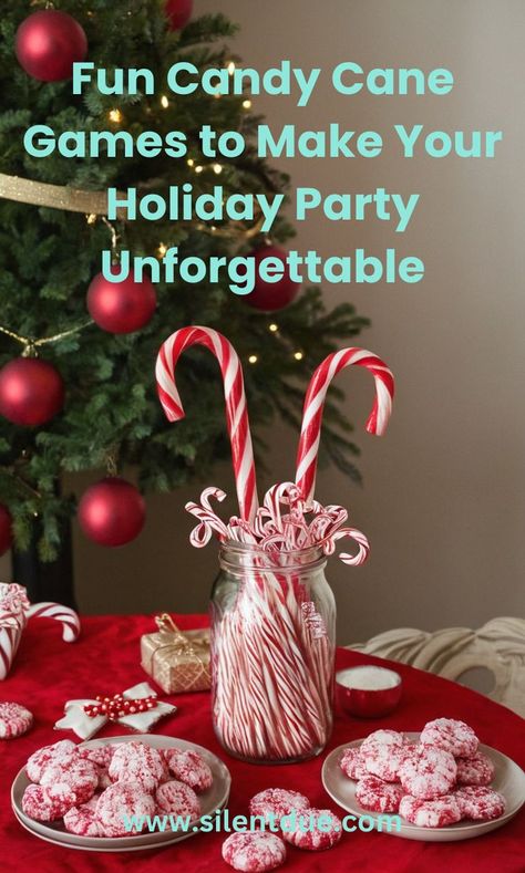 Make your holiday party memorable with these 12 creative candy cane games! Perfect for all ages. #holidayfun #partygames #candycanegames Candy Cane Games For Family, Musical Candy Cane Game, Candy Cane Pick Up Game, Games With Candy Canes, Candy Cane Games For Adults, Candy Cane Games For Kids, Candy Cane Fishing Game, Candy Cane Games, Candy Cane Fishing