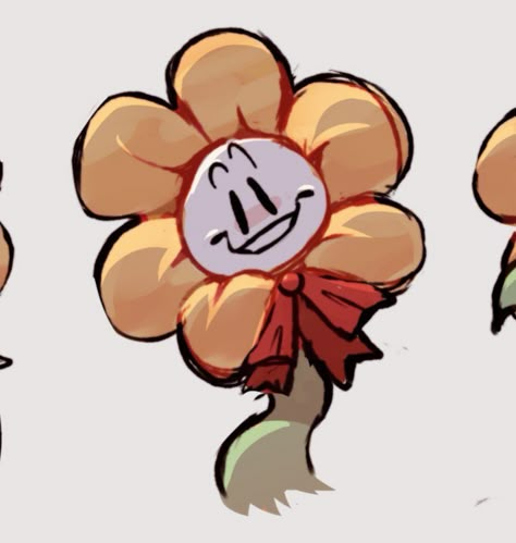 Undertale Flowey, Flowey The Flower, Toby Fox, Undertale Drawings, Undertale Art, Undertale Fanart, Art Style Inspiration, Sketchbook Art Inspiration, Cartoon Art Styles