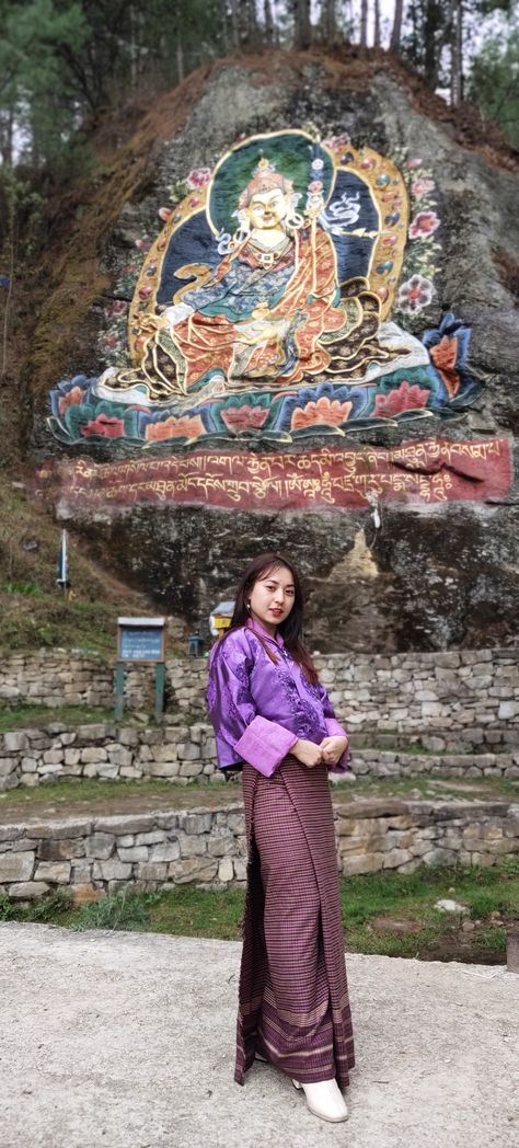 Bhutanese girl Bhutan Traditional Dress, Kira Bhutanese Dress, Bhutan Clothing, Bhutanese Dress, Bakhu Dress, Bhutanese Culture, Bhutanese Clothing, Bhutan, Chinese Clothing