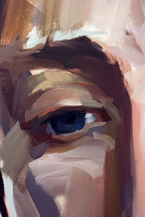 Brush strokes Eye Painting, Painting Art Projects, Figurative Art, Art Techniques, Portrait Art, 그림 그리기, Painting Inspiration, Portrait Painting, Aesthetic Art