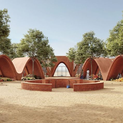 Once again, we are happy to share with you one of our interesting projects. The Assaga Niger Market project is a market in Niger created by an architectural studio that focuses on social projects.
This project aimed at beautifying one of the neighborhoods in the city. Our client decided to focus on the market because it is a public space, which is one of the significant places for the social life of residents.
#architecture #visualization #cgi #rendering #exterior Traditional Markets Architecture, Indigenous Urban Design, Social Architecture Public Spaces, Traditional Market Architecture, Open Market Architecture, Market Place Design Architecture, Open Market Design, Social Space Architecture, Market Design Architecture Concept