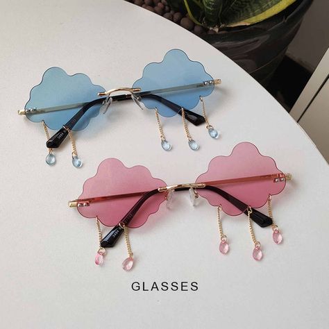 Cloud Glasses, Cloud Sunglasses, Fancy Glasses, Summer Candy, Cute Cloud, Funky Glasses, Street Shooting, Red Sunglasses, Cool Glasses