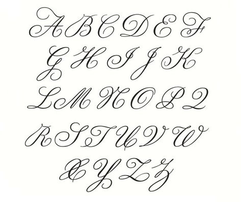 Monogramm Alphabet, Tattoo Lettering Alphabet, Clipart Letters, Calligraphy Fonts Alphabet, Digital Alphabet, Alfabet Letters, Alphabet A, Tattoo Lettering Fonts, Hand Lettering Art