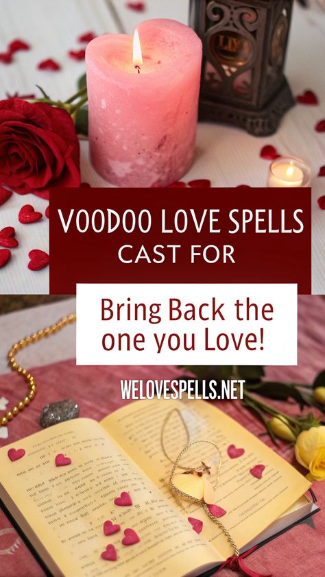 Unlock the power of **Voodoo Love Spells Cast For** rekindling lost love, attracting a soulmate, or strengthening your relationship. These powerful spells harness ancient rituals to bring passion, commitment, and harmony into your life. Whether you seek true love or want to reignite the spark, expert spell casting can help manifest your deepest desires. Experience the magic of Voodoo love spells and transform your romantic destiny today! #LoveSpells #VoodooMagic #SpiritualHealing Ancient Rituals, Voodoo Magic, Powerful Spells, Spell Cast, A Soulmate, Spell Casting, The Spark, Lost Love, Love Spells