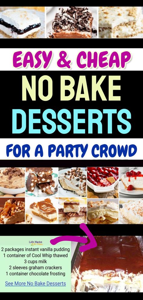 Simple Dessert Ideas For Party, Quick And Easy Picnic Desserts, Mothers Day Potluck Ideas, Team Dinner Dessert Ideas, Easy Desserts For A Large Crowd, Retirement Party Desserts, Book Club Dessert Ideas, Spring Desserts For A Crowd, Quick Easy Summer Desserts