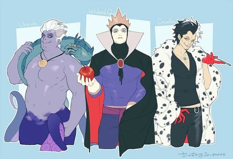 Male Ursula Fanart, Disney Villains Genderbend, Male Ursula, Male Disney Villains, Male Villain, Disney Genderbend, Gender Bent Disney, Disney Gender Bender, Disney Pixar Characters