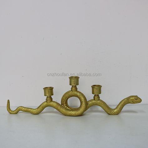 Snake Decor Home, Diy Snake Candle Holder, Animal Candle Holder, Diy Snake Decor, Snake Chandelier, Snake Candle Holder, Slytherin Decor, Ceramic Snake, Snake Decor