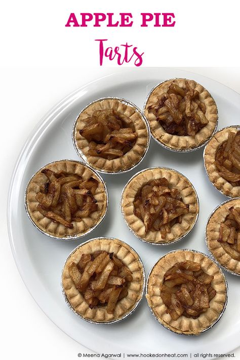 No Bake Mini Apple Pies, Mini Pie Shell Fillings, Apple Tart Recipe Mini, Apple Tarts Mini, Tenderflake Tart Shell Recipes, Apple Tarts With Pie Crust, Apple Pie Tarts Mini, Apple Tart Filling, Holiday Appies